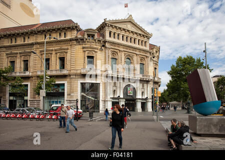 Espagne, Barcelone, Catalogne, Comedia cinema theatre building Banque D'Images