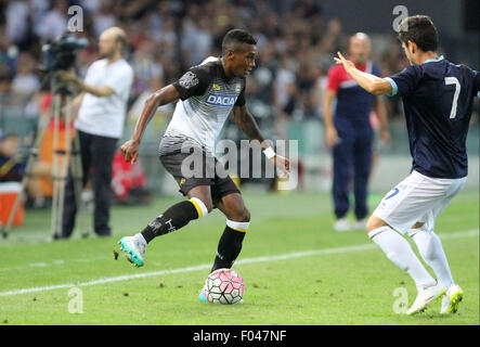 Udine, Italie. 5 Août, 2015. L'Udinese défenseur d'Andrade dos Santos Edenilson durant la pré-saison friendly match de football Udinese Calcio Calcio Spal Ferrara v le 5 août 2015 au Stade Friuli à Udine, Italie. Credit : Andrea Spinelli/Alamy Live News Banque D'Images