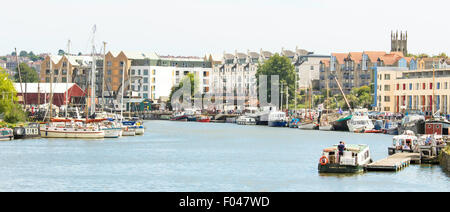 Panorama d'Harbourside Bristol, Bristol, Royaume-Uni, Enhland Banque D'Images