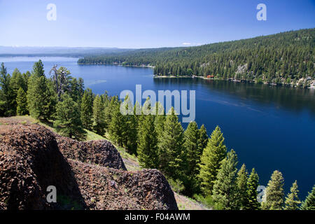 Lac Payette de McCall, California, USA. Banque D'Images