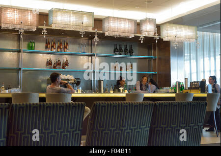 The Concorde Room - British Airways BA First Class Lounge, Londres Heathrow UK (LHR / EGLL) Banque D'Images