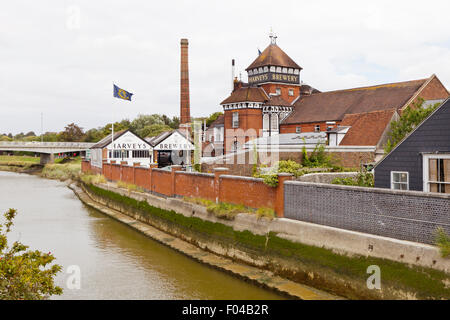 Brasserie Harveys dans le centre de Lewes Banque D'Images