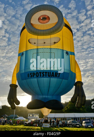 Ashton Cour, Bristol, Royaume-Uni. Le 06 août, 2015. Formes spéciales et au lancement de ballons Balloon Fiesta, Ashton Cour, Bristol : Crédit jules annan/Alamy Live News Banque D'Images