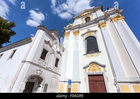 L'église de St James, monastère de Litomerice, en Bohême du Nord, République Tchèque Banque D'Images