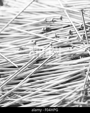 Clous de fer brillant la photo en gros Banque D'Images