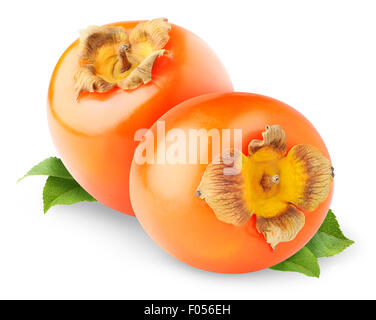 Fruits kaki isolated on white Banque D'Images