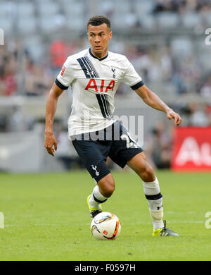 Munich, Allemagne. 5 Août, 2015. L'Alli Tottenham Dele en action au cours de l'Audi Cup soccer test match avec l'AC Milan vs Tottenham Hotspur à Munich, Allemagne, le 5 août 2015. Photo : Thomas Eisenhuth/DPA - PAS DE FIL - SERVICE/dpa/Alamy Live News Banque D'Images