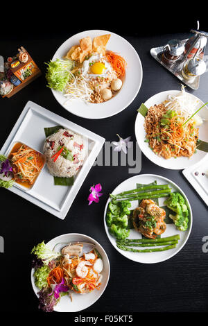 Thai Food assiettes Banque D'Images