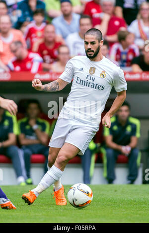 Isco (réel), le 4 août 2015 - Football / Soccer : Audi Cup match entre le Real Madrid 2-0 Tottenham Hotspur à l'Allianz Arena de Munich, Allemagne. (Photo de Maurizio Borsari/AFLO) Banque D'Images