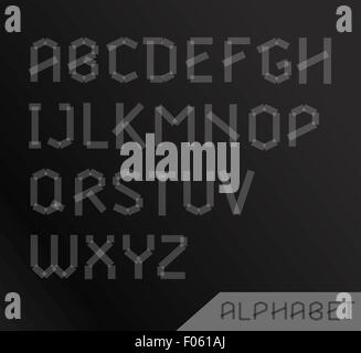 Alphabet graphique Illustration de Vecteur