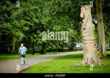 Woodbank Memorial Park à Offerton, Stockport, Royaume-Uni. Banque D'Images