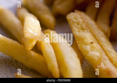 Gros plan des frites Banque D'Images