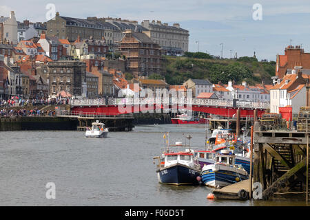Le port de Whitby, Whitby, dans le Yorkshire, UK Banque D'Images