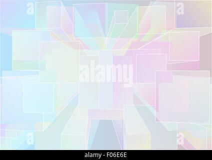 Résumé fond avec des cubes multicolore Banque D'Images