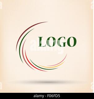 Abstract colorful rainbow swirly illustration, logo design Illustration de Vecteur
