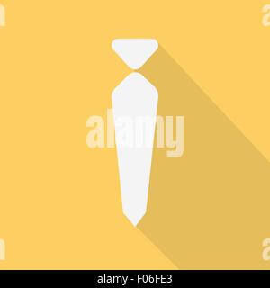 Cravate , illustration , modèle plat Illustration de Vecteur