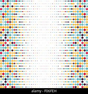 Arrière-plan avec les cercles en pointillés colorés dans un vecteur Illustration de Vecteur