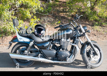 Triumph thunderbird Storm 2015 modèle moto noir à Sydney, Nouvelle-Galles du Sud, Australie Banque D'Images