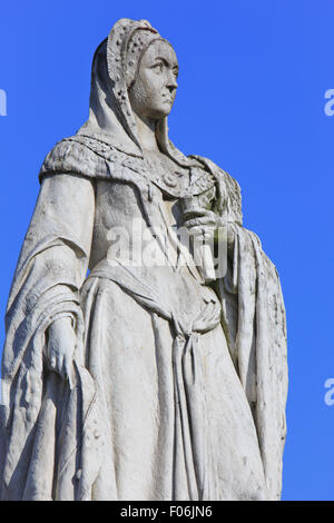 Statue de l'Archiduchesse Marguerite d'Autriche (1480-1530) dans la région de Mechelen, Belgique Banque D'Images