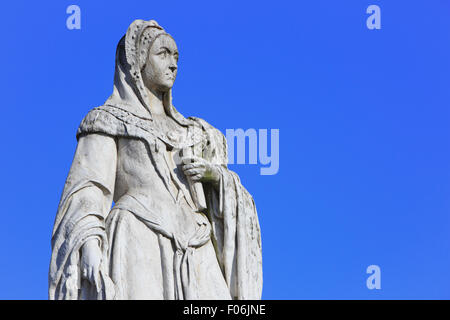 Statue de l'Archiduchesse Marguerite d'Autriche (1480-1530) dans la région de Mechelen, Belgique Banque D'Images