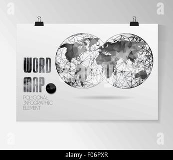 World map background Illustration de Vecteur