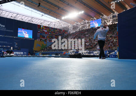 Kazan, Russie. 8e août, 2015. Vue générale Piscine : 16e Championnats du monde FINA 2015 Kazan 50m nage libre à l'Aréna de Kazan Kazan, Russie . © Yohei Osada/AFLO SPORT/Alamy Live News Banque D'Images