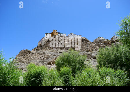 Monastère bouddhiste au Ladakh à l'État de Jammu-et-Cachemire de l'Inde Banque D'Images
