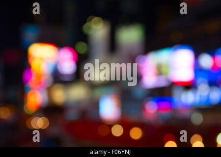 Lumières de la nuit de la ville de New York Banque D'Images