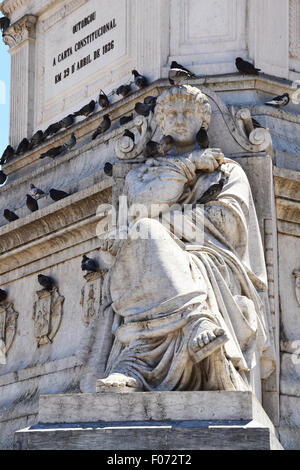 Détail d'une statue à Lisbonne Banque D'Images