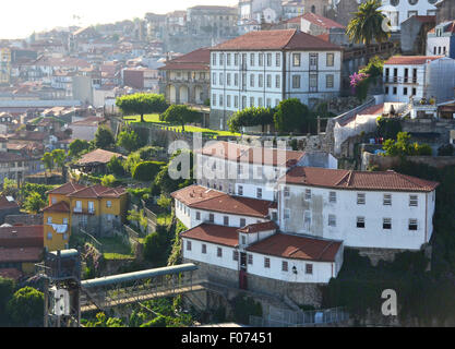 Vue de la ville de Porto à la berge, Portugal Banque D'Images