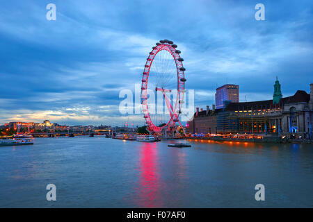 London Eye, London, Royaume-Uni, Europe Banque D'Images
