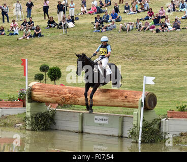 Le Gloucestershire, Royaume-Uni. 9 Août, 2015. Le Festival of British Eventing Gatcombe Park Gloucestershire : Jonelle : équitation Moet classique de Nouvelle-zélande deuxième dans le British Eventing Championship. Date09/08/2015 Crédit : charlie bryan/Alamy Live News Banque D'Images