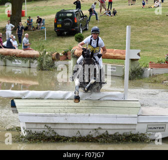 Le Gloucestershire, Royaume-Uni. 9 Août, 2015. Le Festival of British Eventing Gatcombe Park Gloucestershire : Nicola Wilson équitation Beltane reine de Grande-Bretagne troisième dans le British Eventing Championship. Date09/08/2015 Crédit : charlie bryan/Alamy Live News Banque D'Images