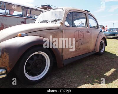 Un style RAT Beatle VW appartenant au club Skimboard Southsea Banque D'Images