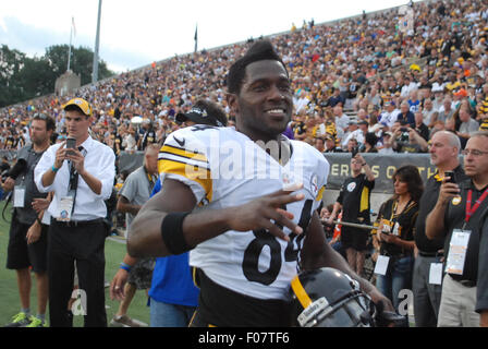 Canton, Ohio. 9 Août, 2015. Au cours de la NFL/Hall of Fame Match Minnesota Vikings vs Pittsburgh Steelers à Canton, OH. Credit : Cal Sport Media/Alamy Live News Banque D'Images