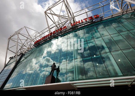 Le stade Old Trafford Manchester United uk Banque D'Images