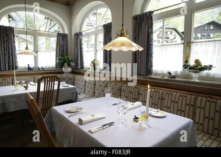 Dans les tables de restaurant, Autriche Banque D'Images