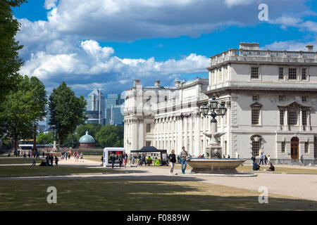 Old Royal Naval College à Greenwich, London, UK Banque D'Images