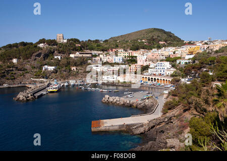 Port de Ustica, Ustica, Italie Banque D'Images