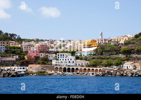 Port de Ustica, Ustica, Italie Banque D'Images