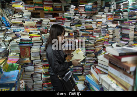 Librairie d'occasion à Hanoi, Vietnam Banque D'Images