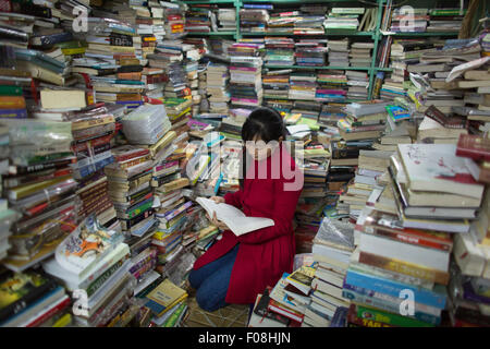 Librairie d'occasion à Hanoi, Vietnam Banque D'Images