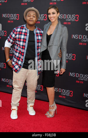 'Insidieux : Chapter 3' qui s'est tenue au Théâtre chinois de Grauman - Arrivées avec : Kyle Massey Où : Los Angeles, California, United States Quand : 04 Juin 2015 Banque D'Images