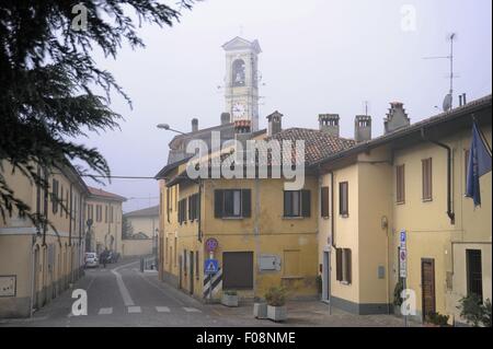 Lesmo typique petit village près de Milan (Lombardie, Italie) Banque D'Images