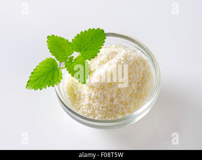 La viande séchée de coco non sucré, râpé Banque D'Images