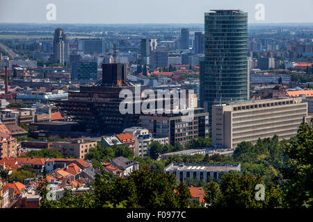 Bâtiment de la Radio slovaque, Bratislava, Slovaquie Banque D'Images