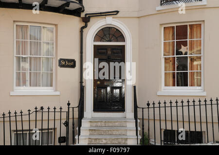 'St. Juste' la chambre à Croft Road, Old Town, Hastings utilisé dans la série TV Foyle's War comme l'accueil de DCS Foyle. Banque D'Images