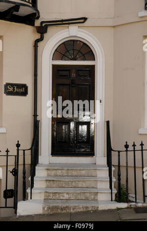 'St. Juste' la chambre à Croft Road, Old Town, Hastings utilisé dans la série TV Foyle's War comme l'accueil de DCS Foyle. Banque D'Images