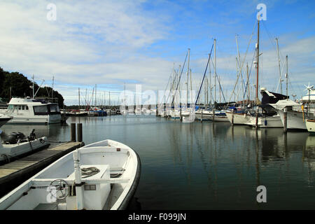 Piscine Birdham Marina - près de Chichester, West Sussex, Angleterre. Banque D'Images