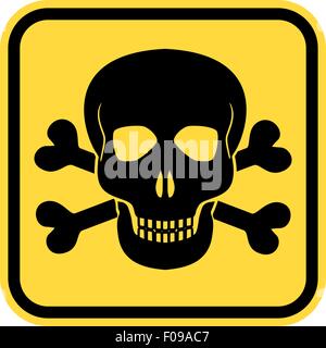 Crâne de danger Illustration de Vecteur